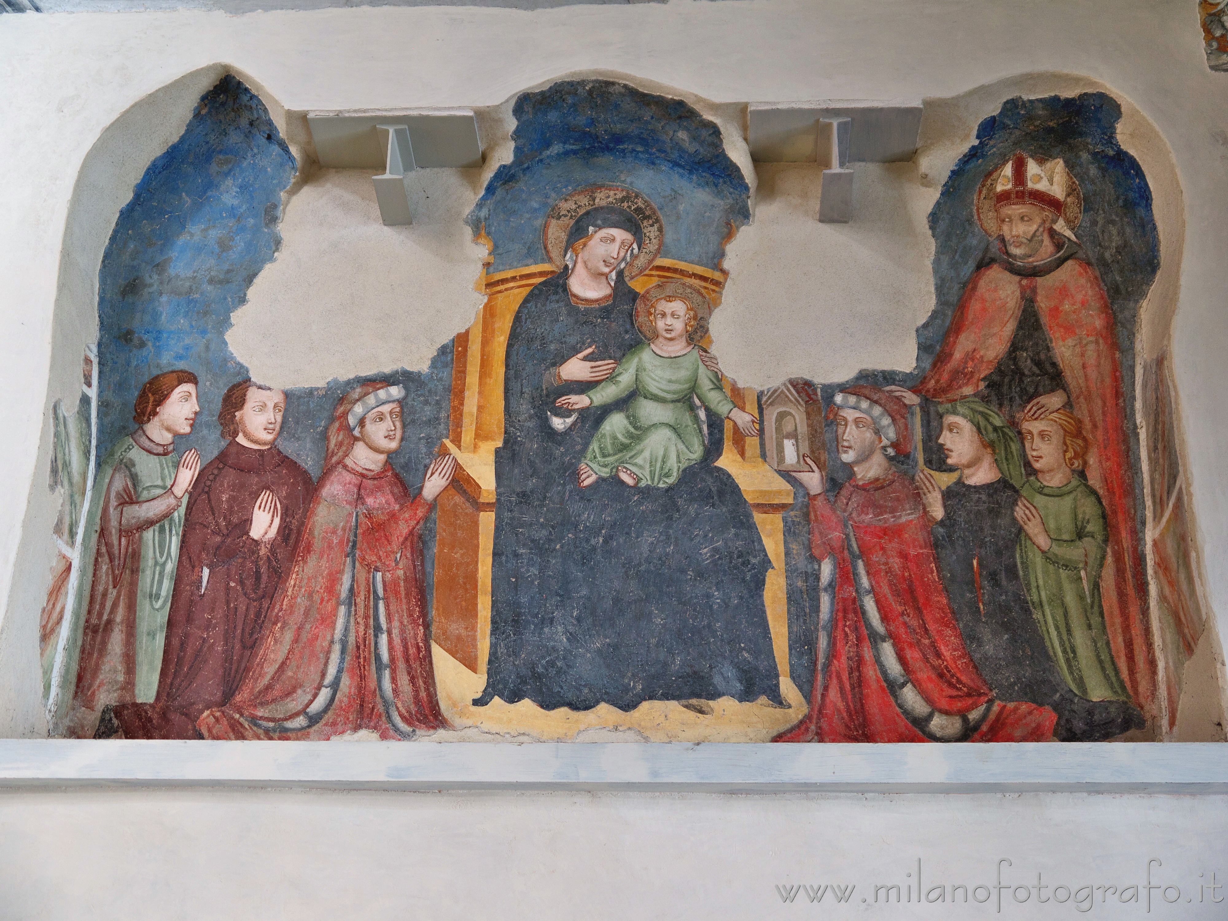 Milan (Italy) - Virgin with child, St. Augustine and the Aliprandi family in the Basilica of San Marco